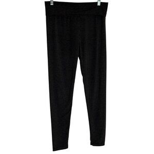 Hatch Maternity Bamboo Knit Legging Pants Fold Over Pull On Gray XS